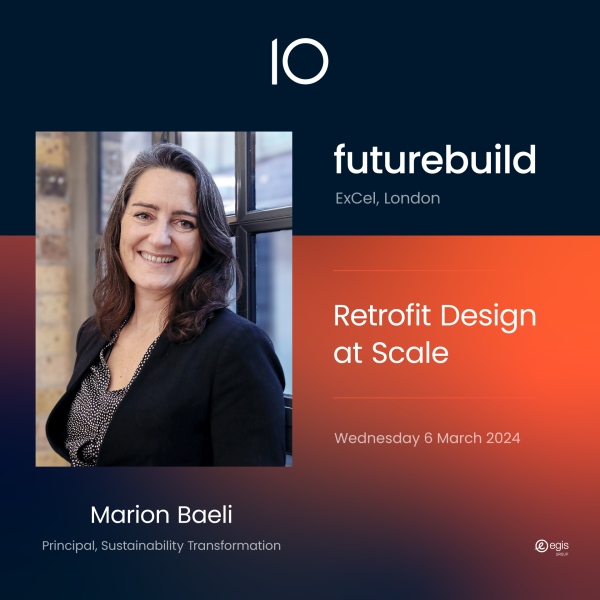 Principal of Sustainability Transformation, Marion Baeli speaks at Future Build 2024